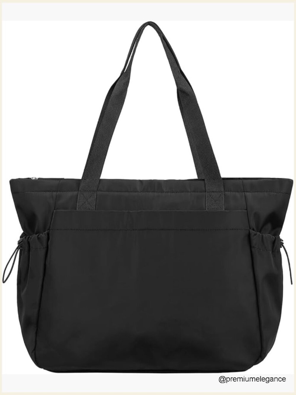 Large Lightweight Tote Bag with Zipper Travel Work Gym Handbag